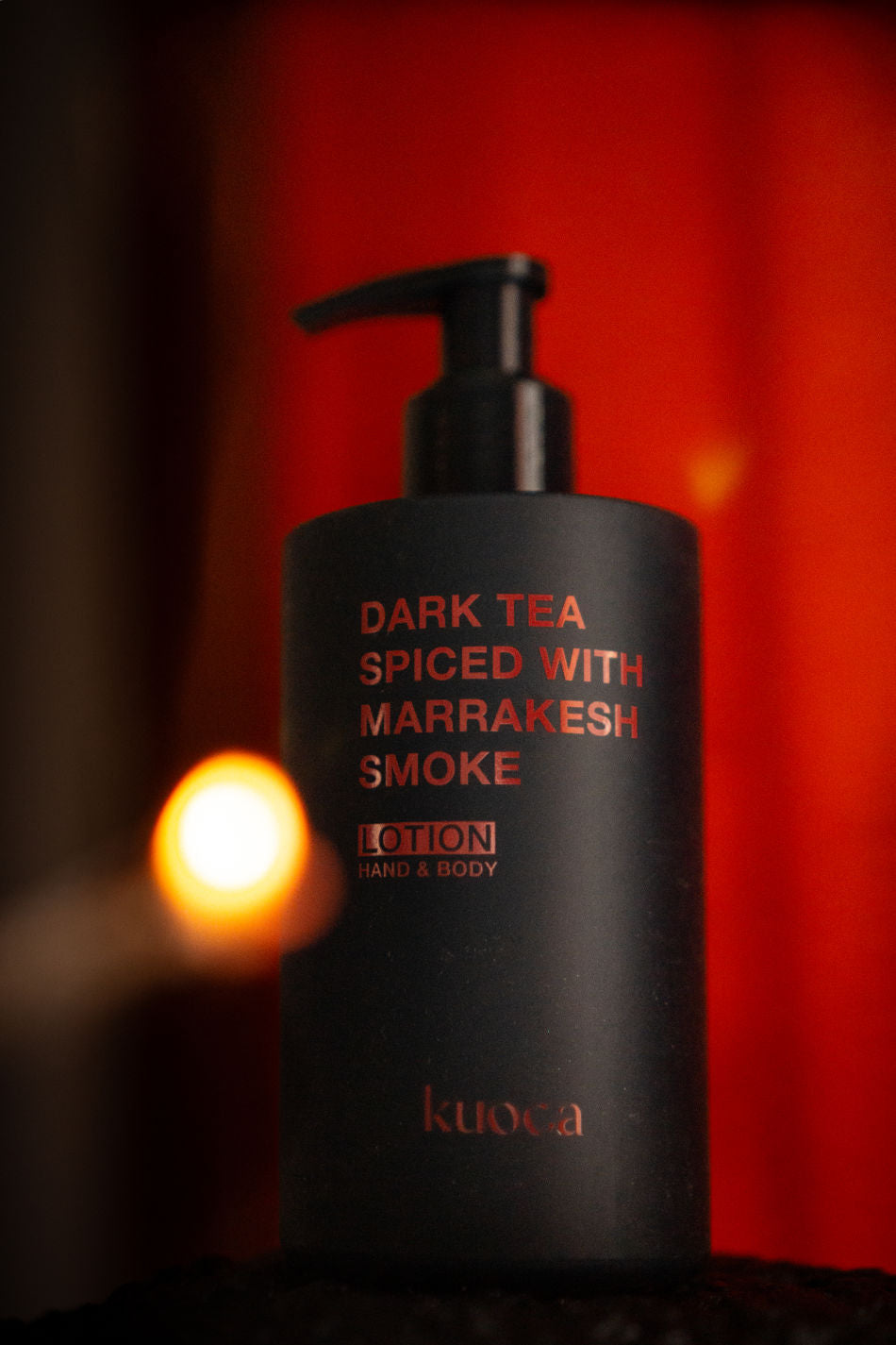 KUOCA Dark Tea Spiced with Marrakesh Smoke Hand & Body Lotion