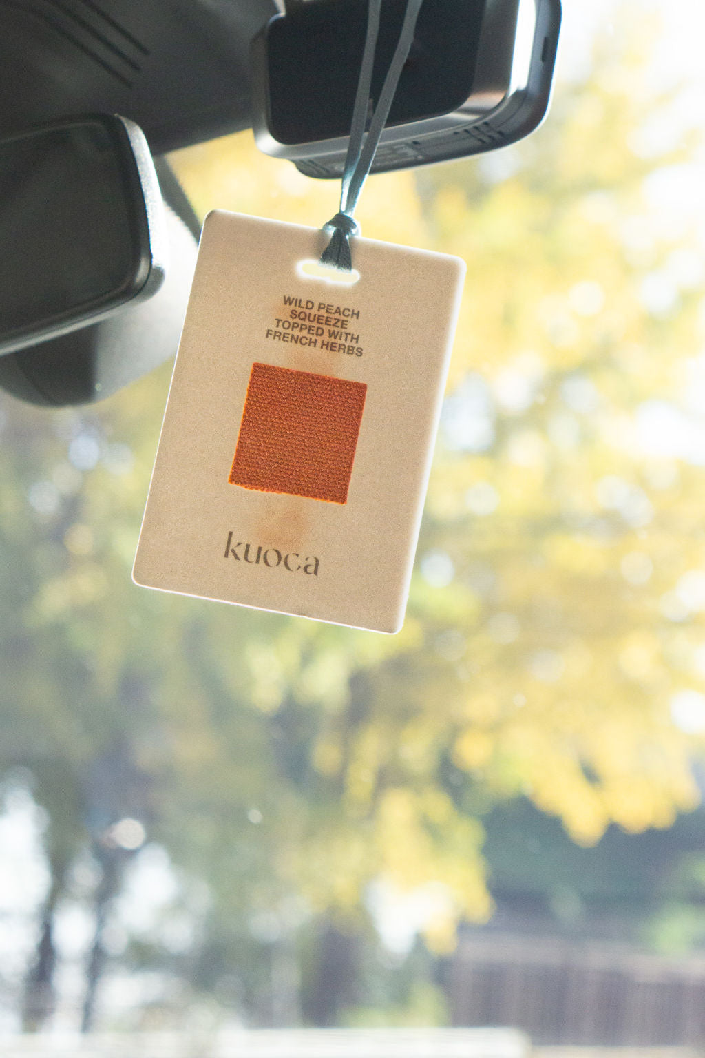 KUOCA Wild Peach Squeeze Topped with French Harbs Fragrance Tag