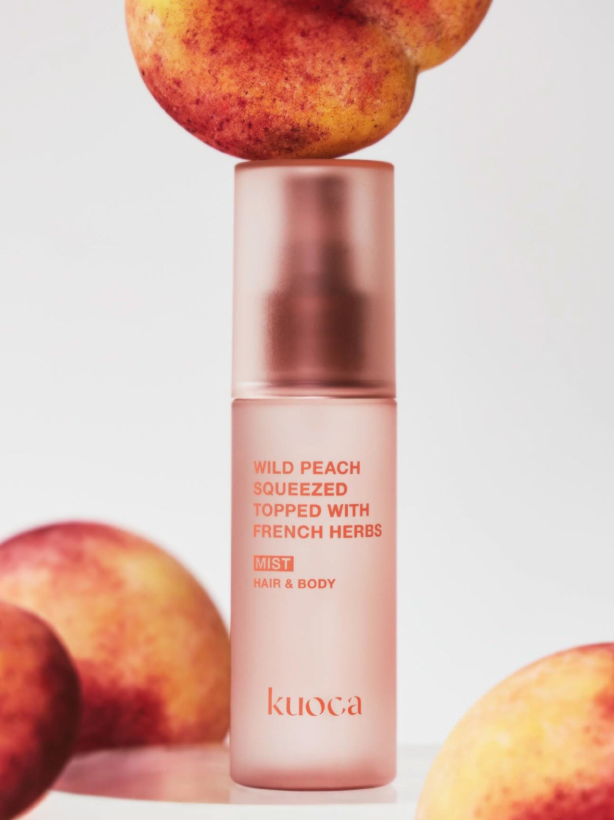 KUOCA Wild Peach Squeeze Topped with French Harbs Mist