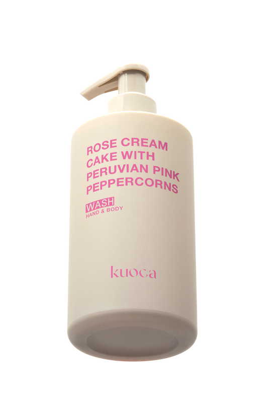 KUOCA Rose Cream Cake with Peruvian Pink Peppercorns Hand & Body Wash