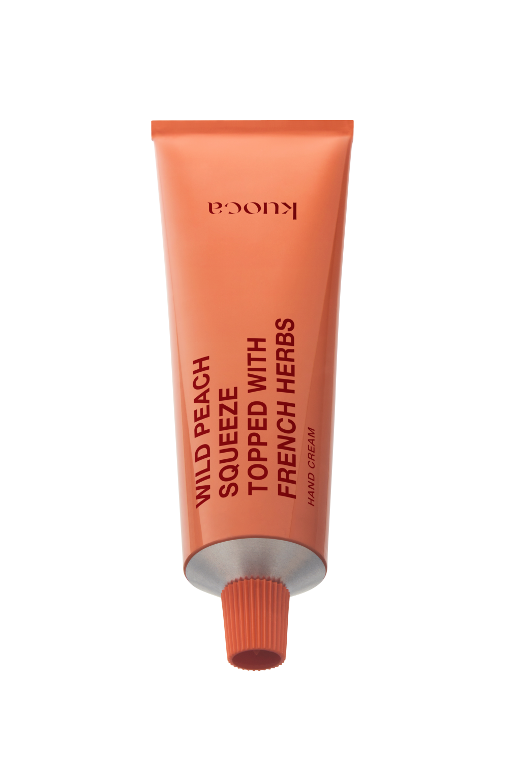 KUOCA Wild Peach Squeeze Topped with French Harbs Hand Cream