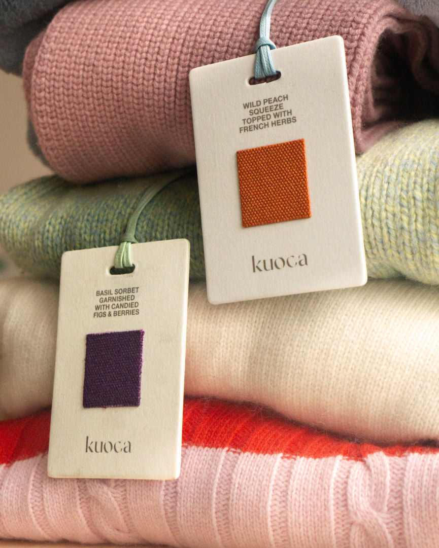 KUOCA Wild Peach Squeeze Topped with French Harbs Fragrance Tag
