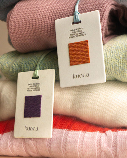KUOCA Wild Peach Squeeze Topped with French Harbs Fragrance Tag