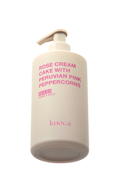 KUOCA Rose Cream Cake with Peruvian Pink Peppercorns Hand & Body Wash